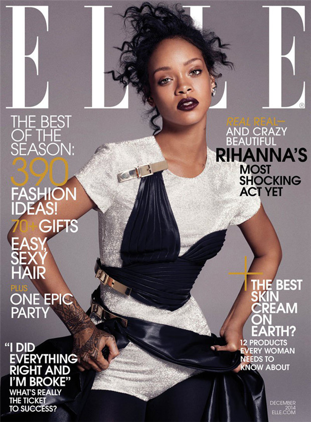 Rihanna《Elle》服装时尚2014年12月号