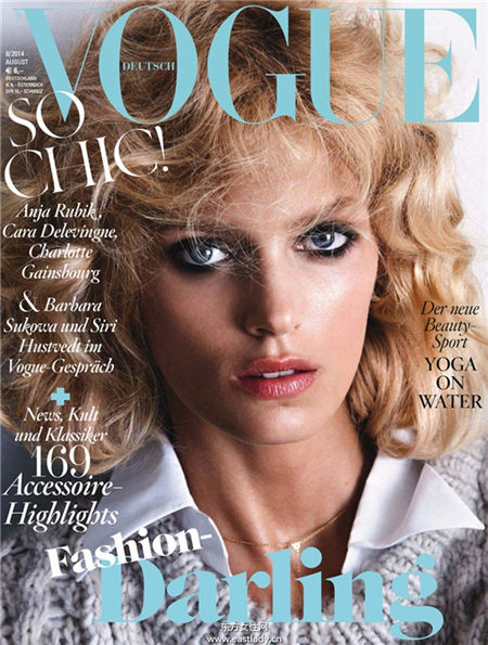 Anja Rubik《Vogue》2014年8月德国版